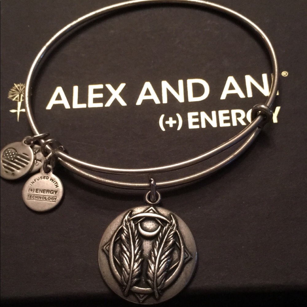 Authentic Alex and Ani silver bangle